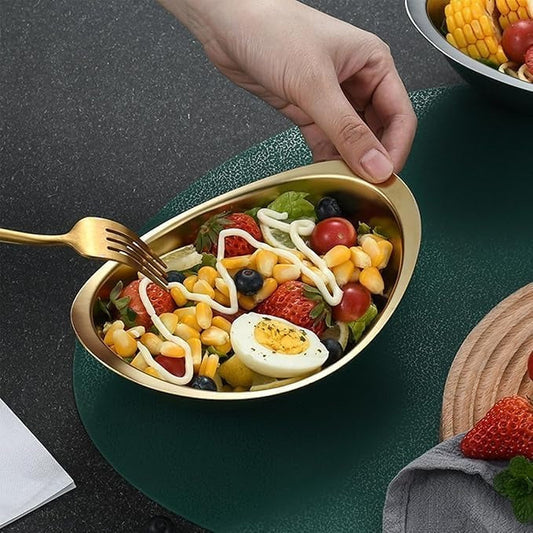 Stainless Steel Ingot Bowl, Dessert Round Square Bowl, Kitchen Cooking Essentials
