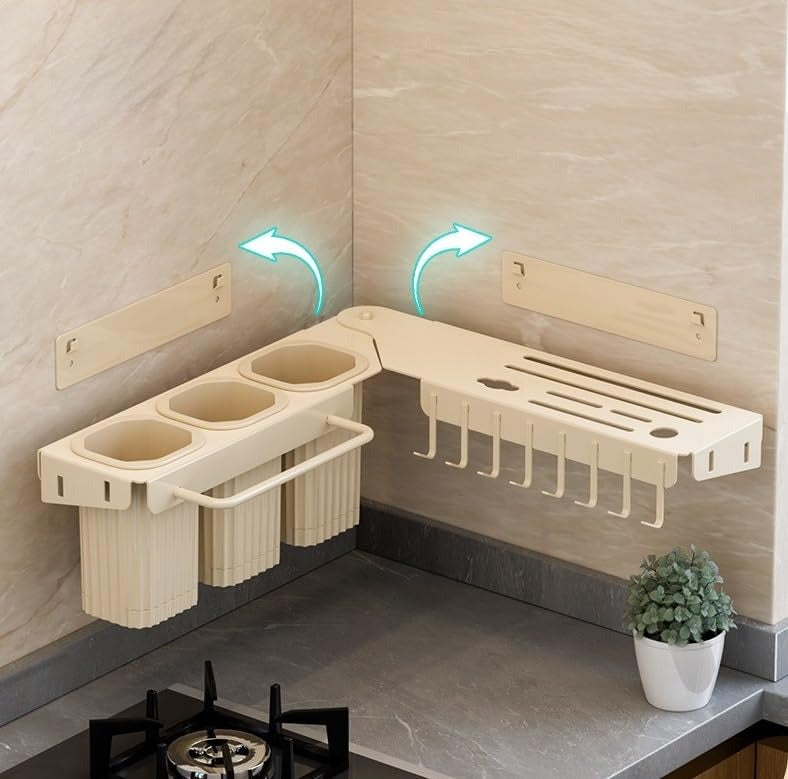 Luxury Over-the-Sink Kitchen Organizer Rack Multi-Function Utensil & Storage Holder
