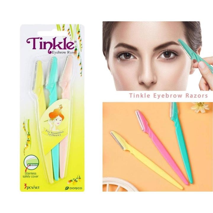 Tinkle Eyebrow Razor for women pack of 3