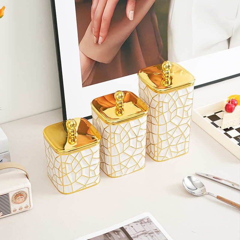 3PC Arabian Style Plastic Jar Set
