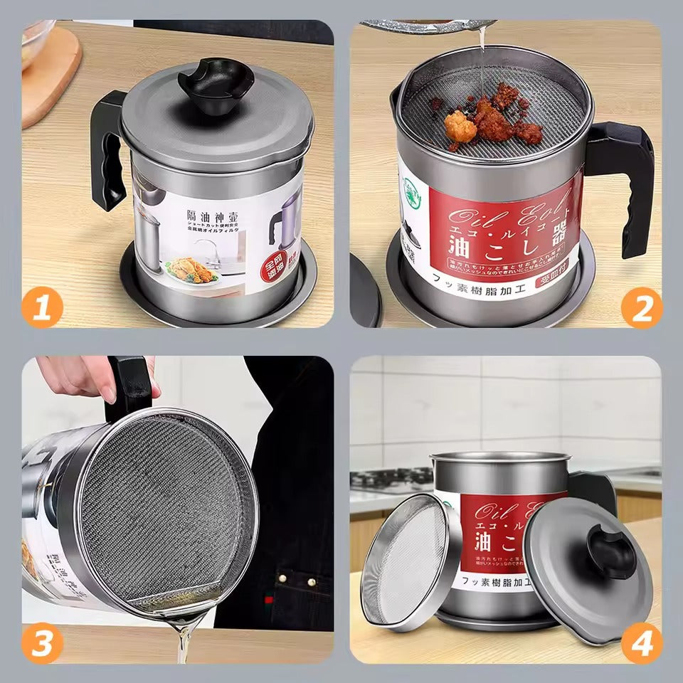 Stainless Steel oil Filter Pot