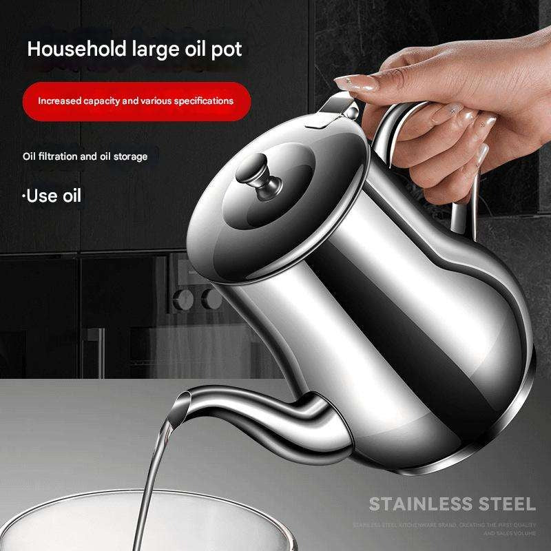 Stainless Steel Kettle Oil Filter Pot