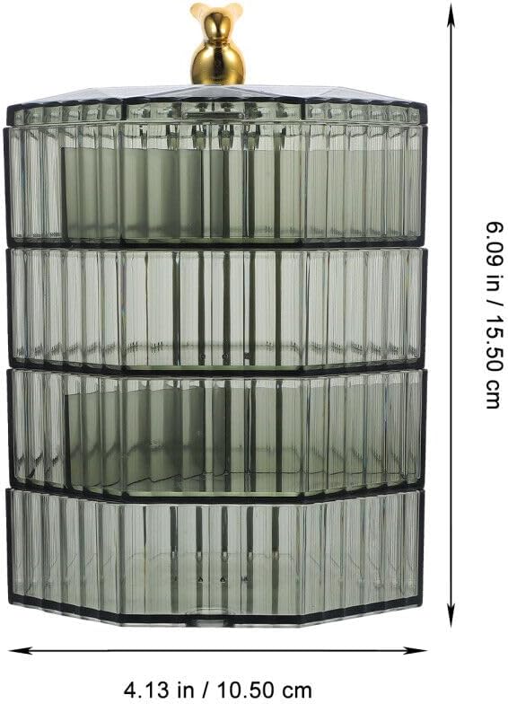 Glacier Style Clear Acrylic Jewelry Organizer – Multi-Compartment Jewelry Storage Box for Rings, Earrings & Necklaces