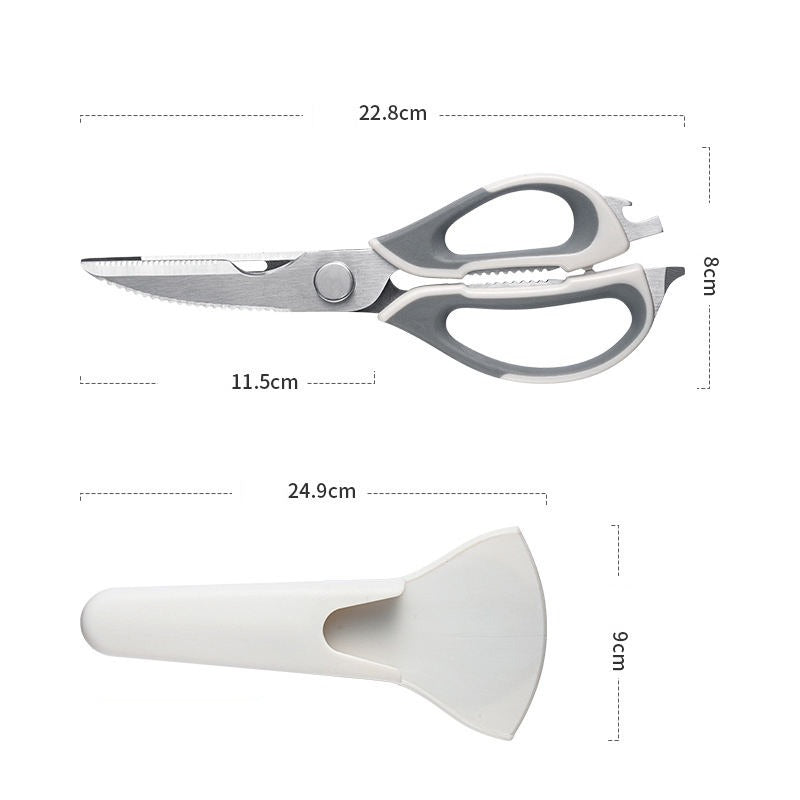 6 In 1 Multifunctional Kitchen Scissors, BBQ Meat Cutting Scissors, Kitchen Food Scissors