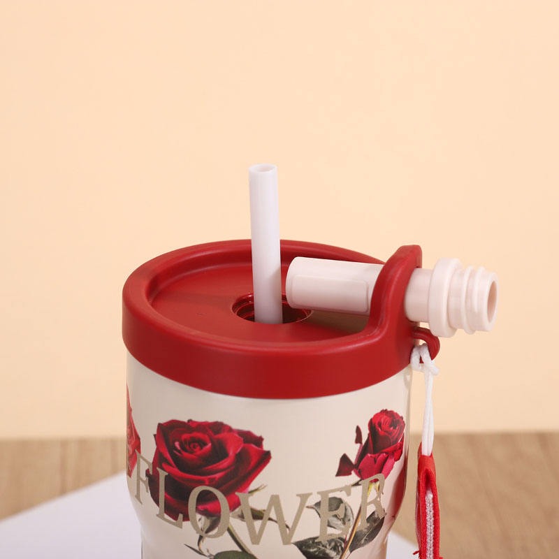 Flower Vaccum Coffee Cup 550ML