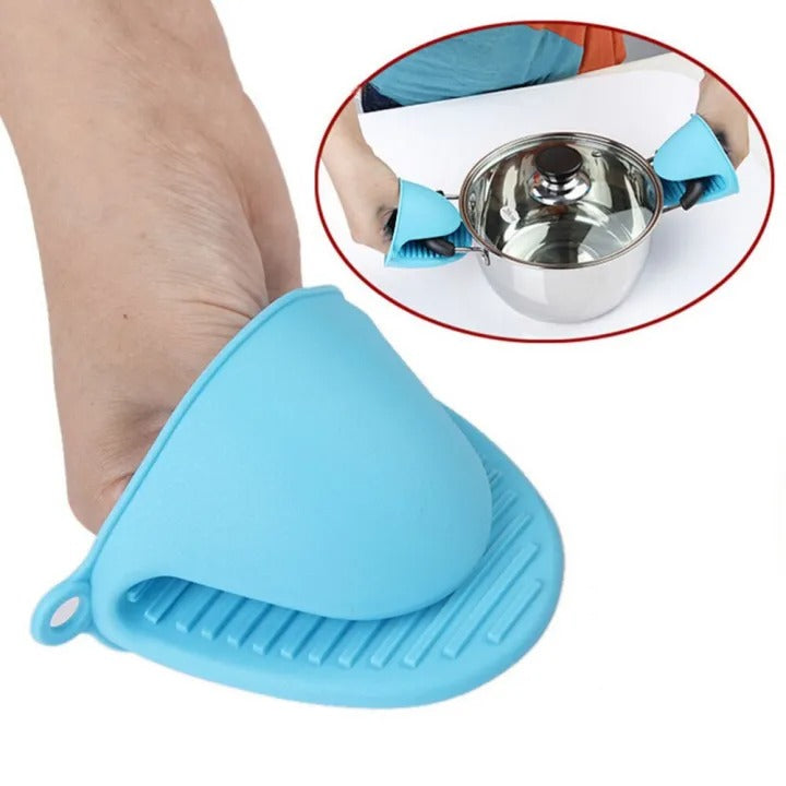 2PC Silicone Heat Resistant Pot Holder Oven Mitt
