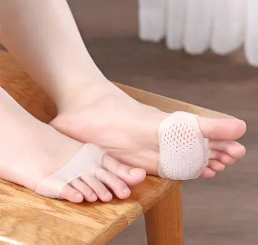 1 Pair Finger Heel Silicone Forefoot Pads Toe Separator Cushion Pain Relief Shoes Insoles Finger Gel Pads Foot Care