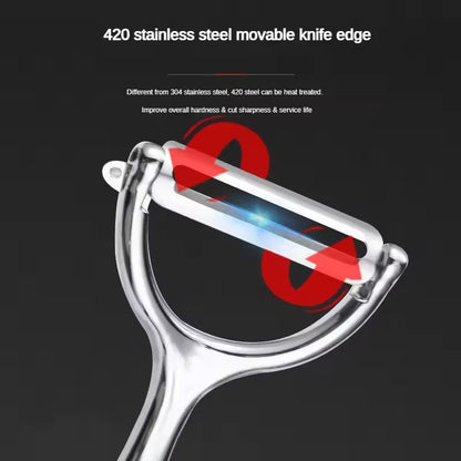 Stainless Steel Y-Shaped Vegetable Peeler & Julienne Cutter