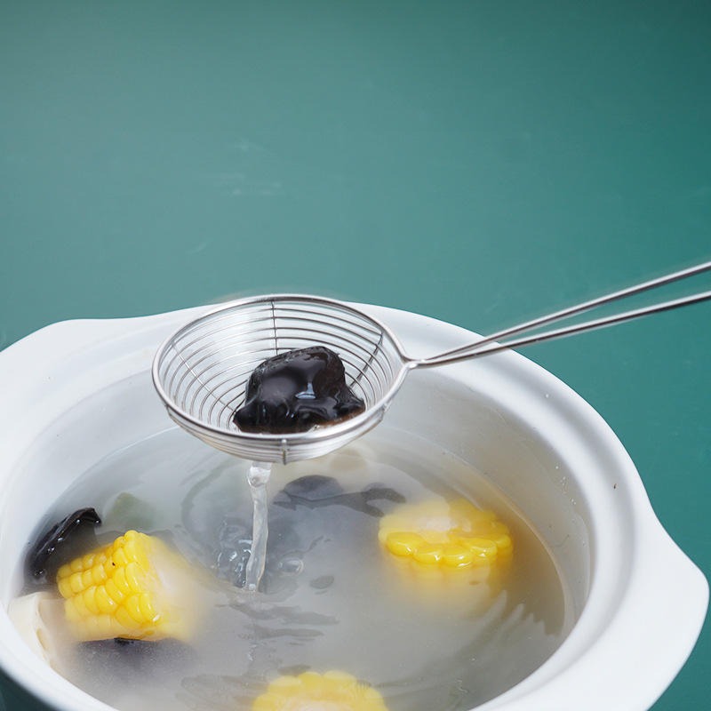 Long Handle Fry Strainer, Long Handle Skimmer, Oil Strainer Spoon