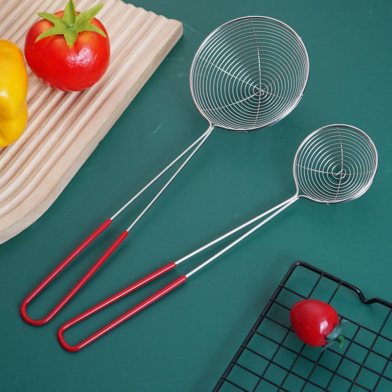 Long Handle Fry Strainer, Long Handle Skimmer, Oil Strainer Spoon