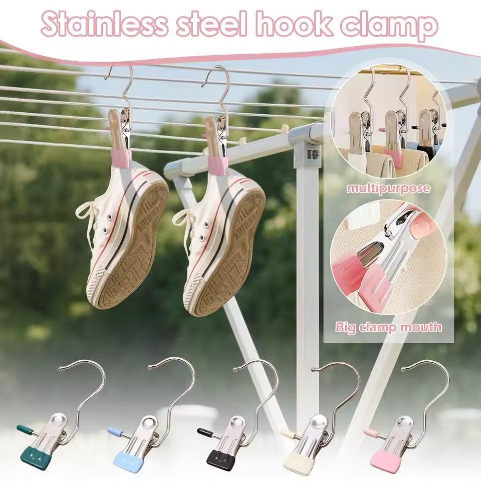 Set Of 2 Stainless Steel Cloth Clip