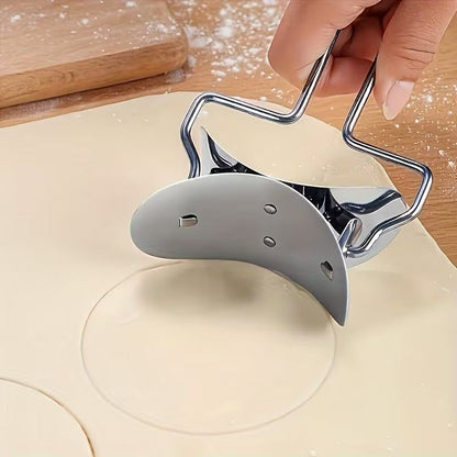 Dumpling Mold, Stainless Steel Dumpling Skin Cutter, Stainless Steel Dumpling Wraper, Dough Circle Roller Machine, Press Mold Kitchen Accessories