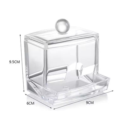 Acrylic Cotton Swabs Storage Holder Box