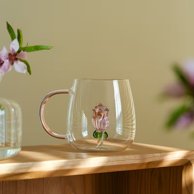 3D Transparent Heat Resistant Glass Cup