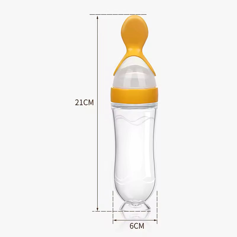 Baby Spoon Feeder 90ml Silicone Bottle