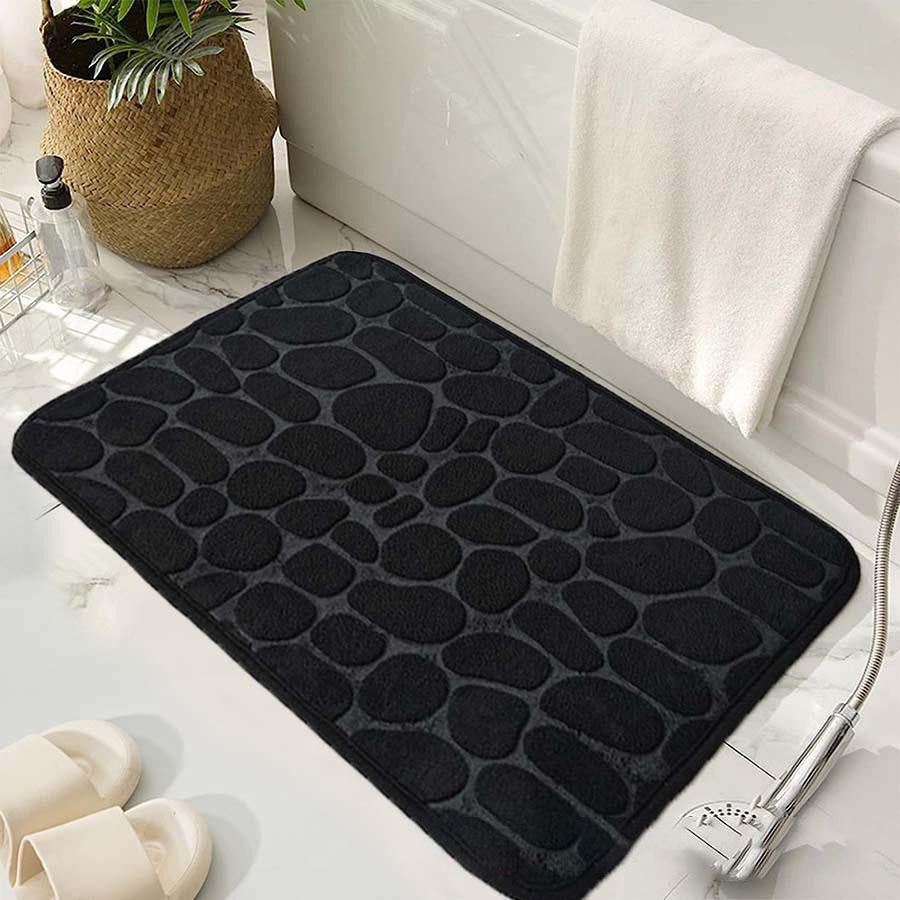Cobblestone Embossed Bathroom Bath Mat (40 x 60cm)