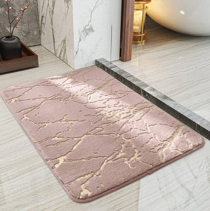 Premium Anti-Slip Marble Bathroom Mat (50x80)