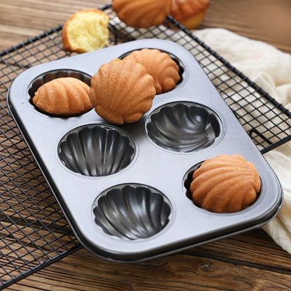Non Stick Flower Cupcake Tray 6 Cavity