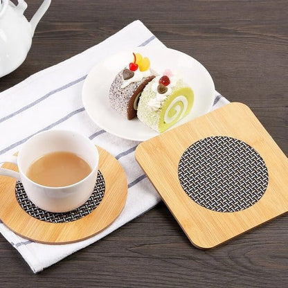 1 Pc Heat Resistance Wooden Tea mat