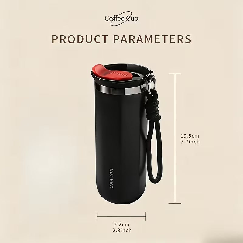 550ML Stainless Steel Insulated Cup with Lid Portable Coffee Cups