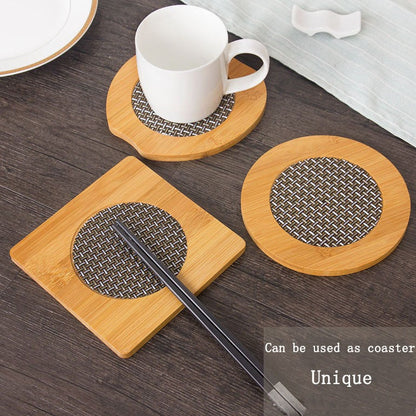 1 Pc Heat Resistance Wooden Tea mat