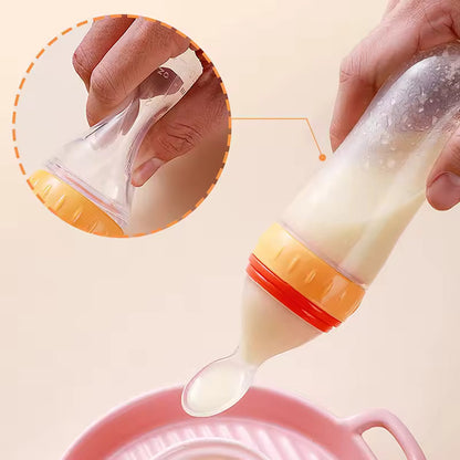 Baby Spoon Feeder 90ml Silicone Bottle
