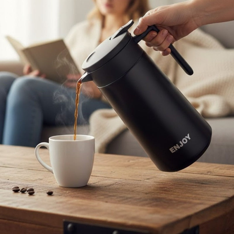 880ml Double Walled Stainless Steel Insulation Kettle