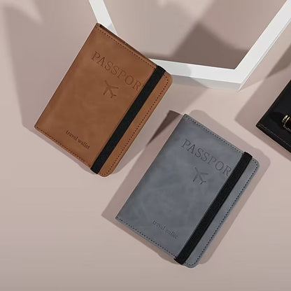 Slim Leather Travel Passport Wallet