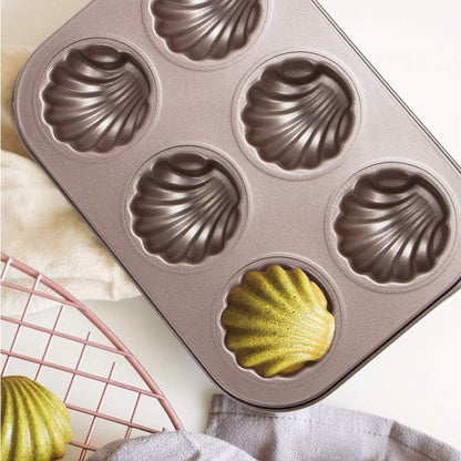 Non Stick Flower Cupcake Tray 6 Cavity