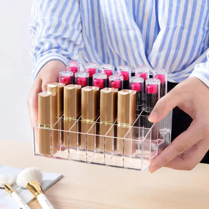 Acrylic 24 Grid Lipstick Organizer