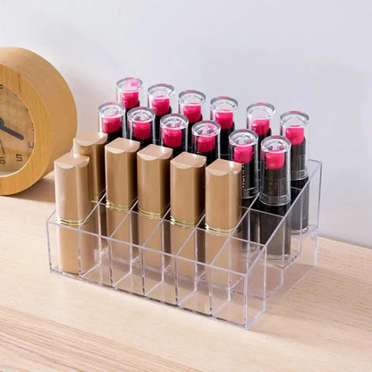 Acrylic 24 Grid Lipstick Organizer