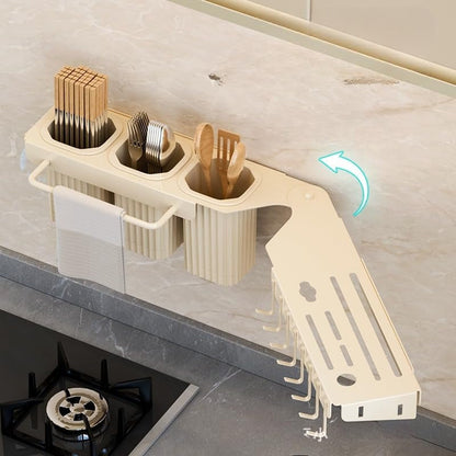Luxury Over-the-Sink Kitchen Organizer Rack Multi-Function Utensil & Storage Holder