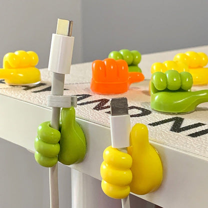 Silicone Thumbs Up Hook (Pack Of 10)
