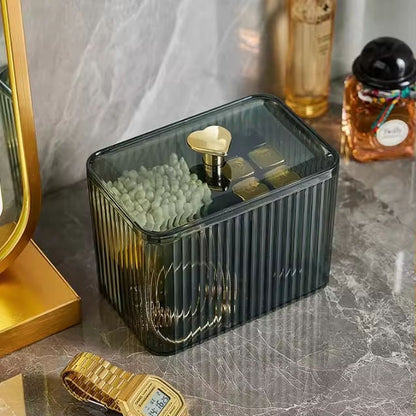 Cotton Bud Holder & Makeup Organizer Box