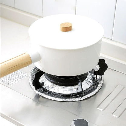 (Pack of 10) Aluminum Foil Gas Stove Burner Covers