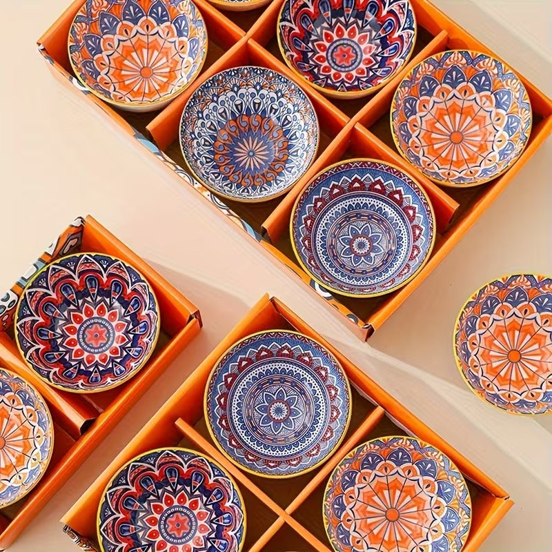 BOHEMIAN PORCELINE BOWL SET - 6 PIECES BOWL SET