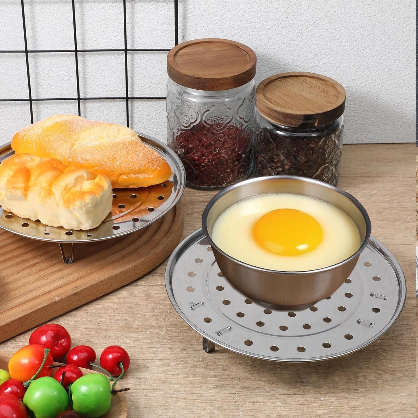 Stainless Steel Steamers Stand and Steamer Rack