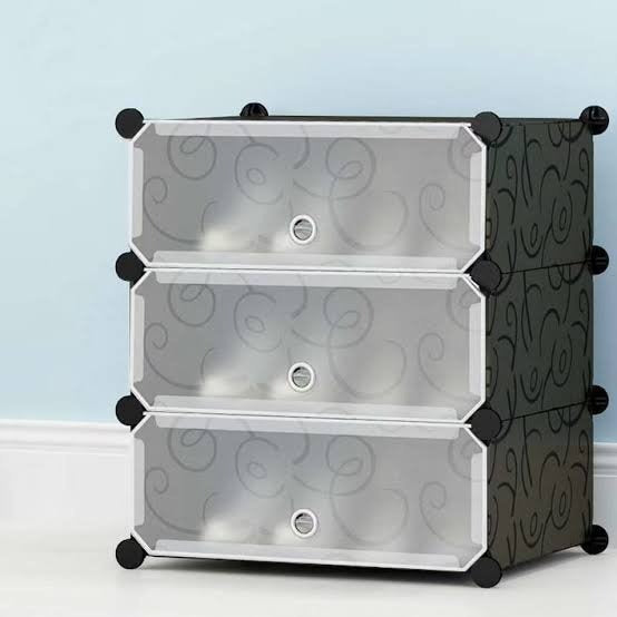 2,3 & 5 Layer Plastic Sheet Cube Shoe Rack Storage
