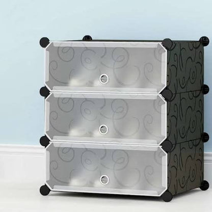 2,3 & 5 Layer Plastic Sheet Cube Shoe Rack Storage