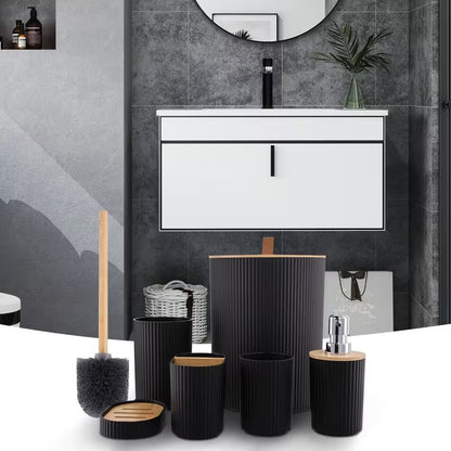 Matt Black 6 pcs Bathroom Set