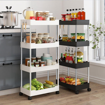 4 Layer Gap Kitchen Storage Trolley Rack