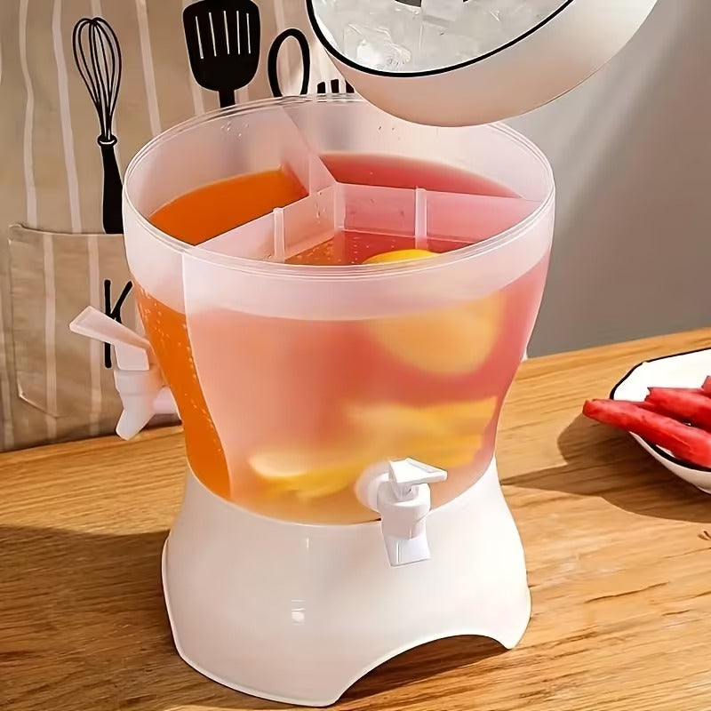 360° ROTATING 3-COMPARTMENT BEVERAGE DISPENSER WITH SPIGOTS