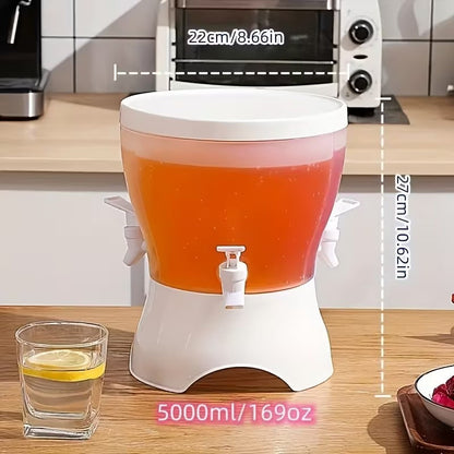 360° ROTATING 3-COMPARTMENT BEVERAGE DISPENSER WITH SPIGOTS