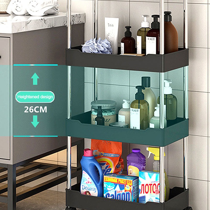 4 Layer Gap Kitchen Storage Trolley Rack