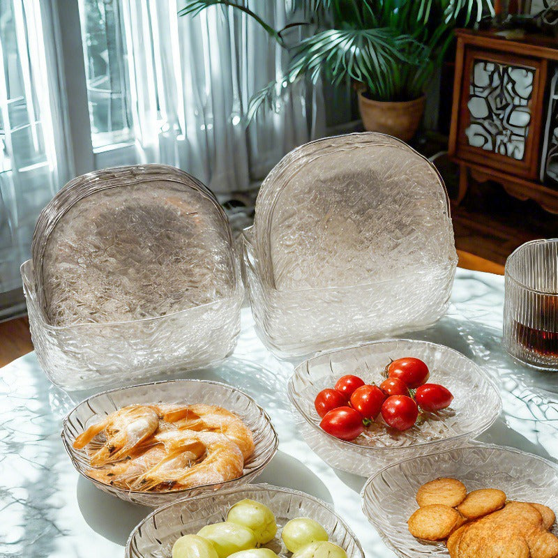 Luxury Crystal Plate Set with Storage Box – 8 Pcs
