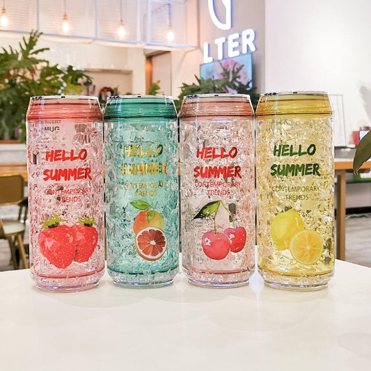 Outdoor Water Bottle - Can-Shaped with Leak-Proof Lid & BPA-Free