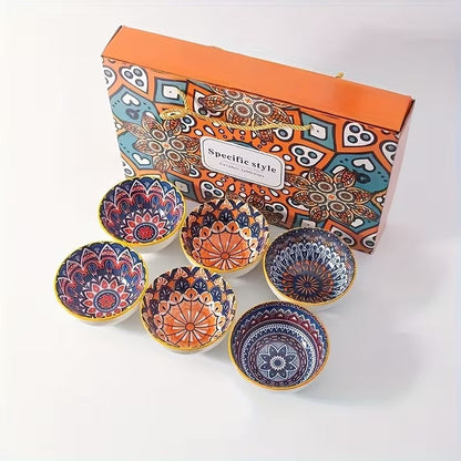 BOHEMIAN PORCELINE BOWL SET - 6 PIECES BOWL SET