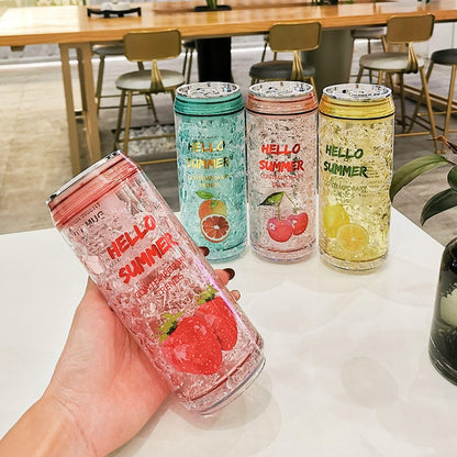 Outdoor Water Bottle - Can-Shaped with Leak-Proof Lid & BPA-Free