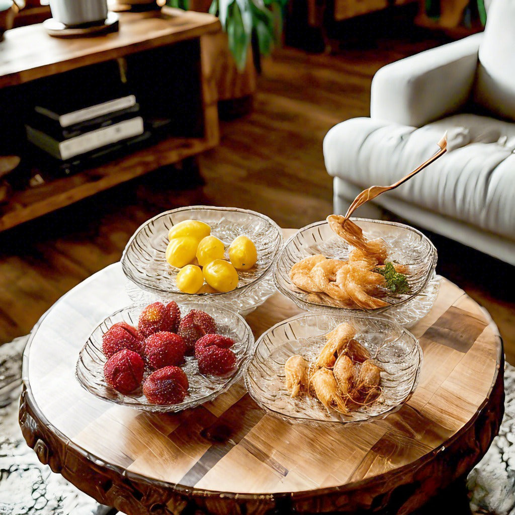Luxury Crystal Plate Set with Storage Box – 8 Pcs