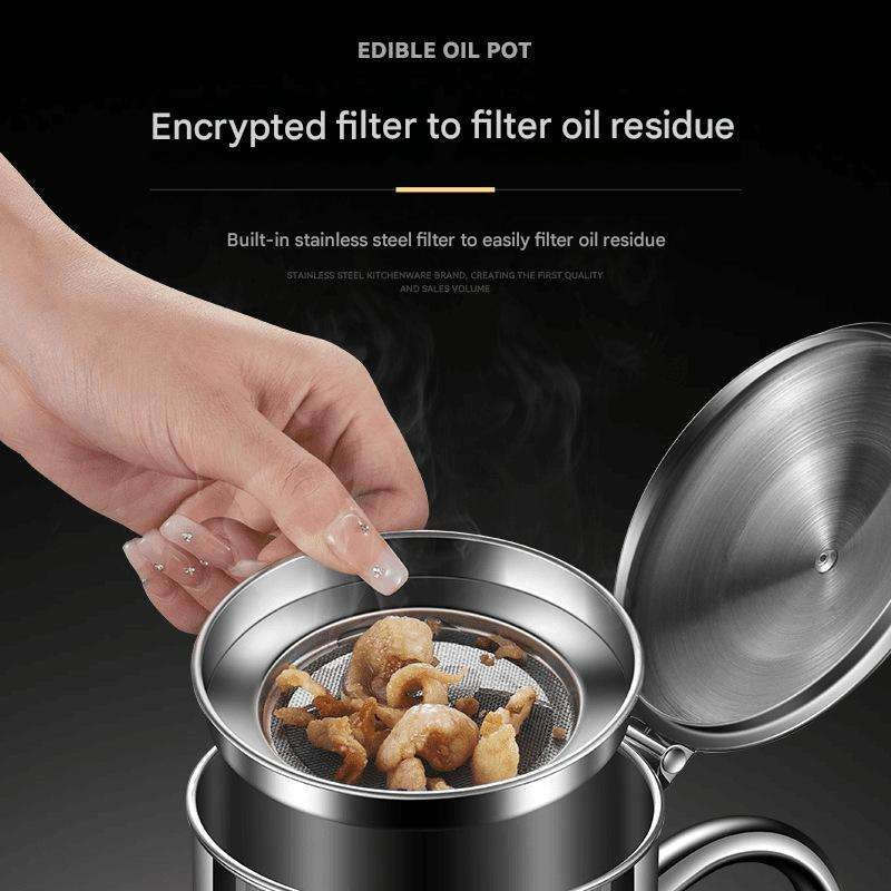 Stainless Steel Kettle Oil Filter Pot
